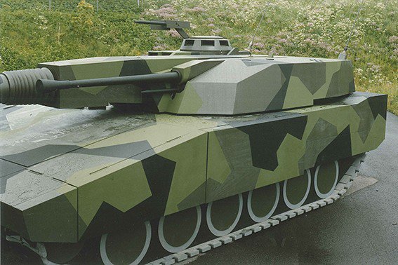 Caesar Swedish Planned Tank Strv 00 With 140mm 40mm Guns In 1980s