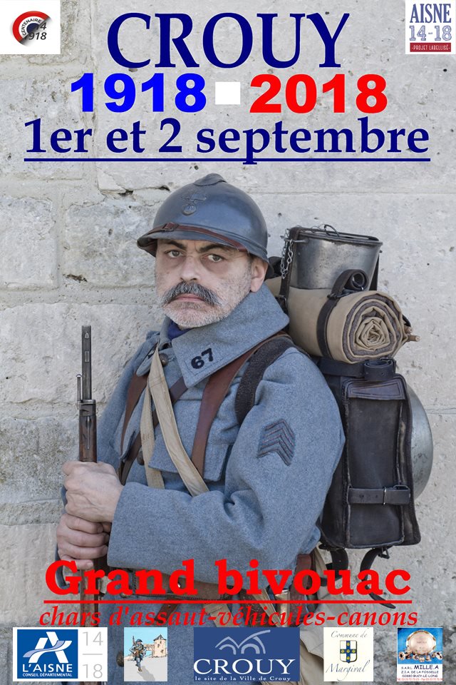 MILLECYRIL's tweet photo. Rendez vous le 01 et 02/09 à #crouy Cérémonies Bivouac Chars, @Mission1418 ! https://t.co/ASMGvj496j