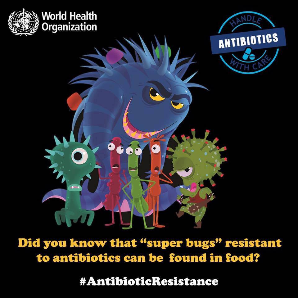 WHOTLS's tweet photo. Misusing and overusing #antibiotics puts us all at risk:
Taking antibiotics when they are not needed leads to the rise of #antibiotic resistance, one of the biggest threats to global health
#AMR #FightTheBug https://t.co/zkRt08ggp8