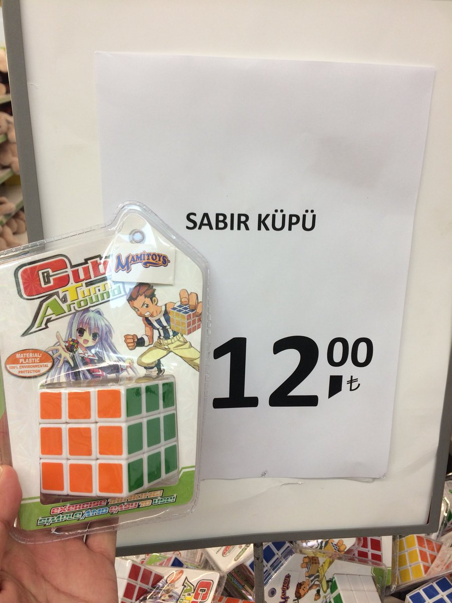 Çocukluğumuzun zeka küpü 
Sabir küpü diye satılıyor...
