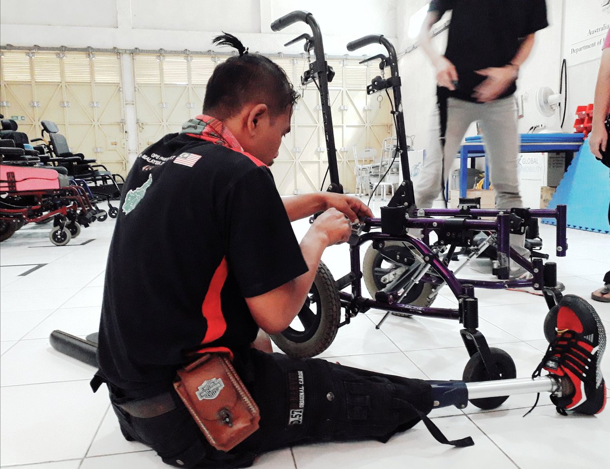 Ohana technician @ work #wheelchair #kursiroda