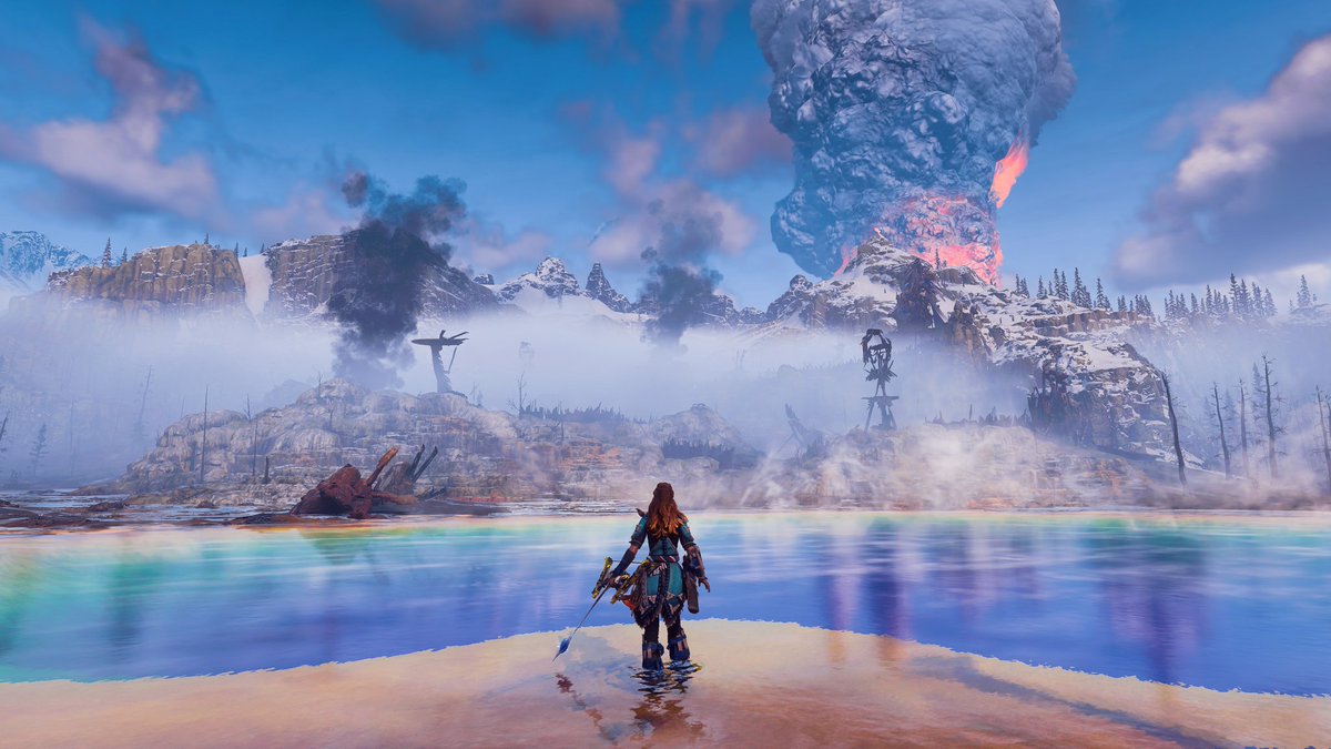 TheFourthFocus's tweet photo. Not a brand new shot but this is an alternate version of one of my favourites from #HorizonZeroDawn 🏹🌋

#HZDPhotoModeContest @Guerrilla
@PS4shareGIF #PS4Share
#VirtualPhotography #VGPUnite
#CaptureArt https://t.co/jUvZxRrh5z https://t.co/EvMQmBsPxL