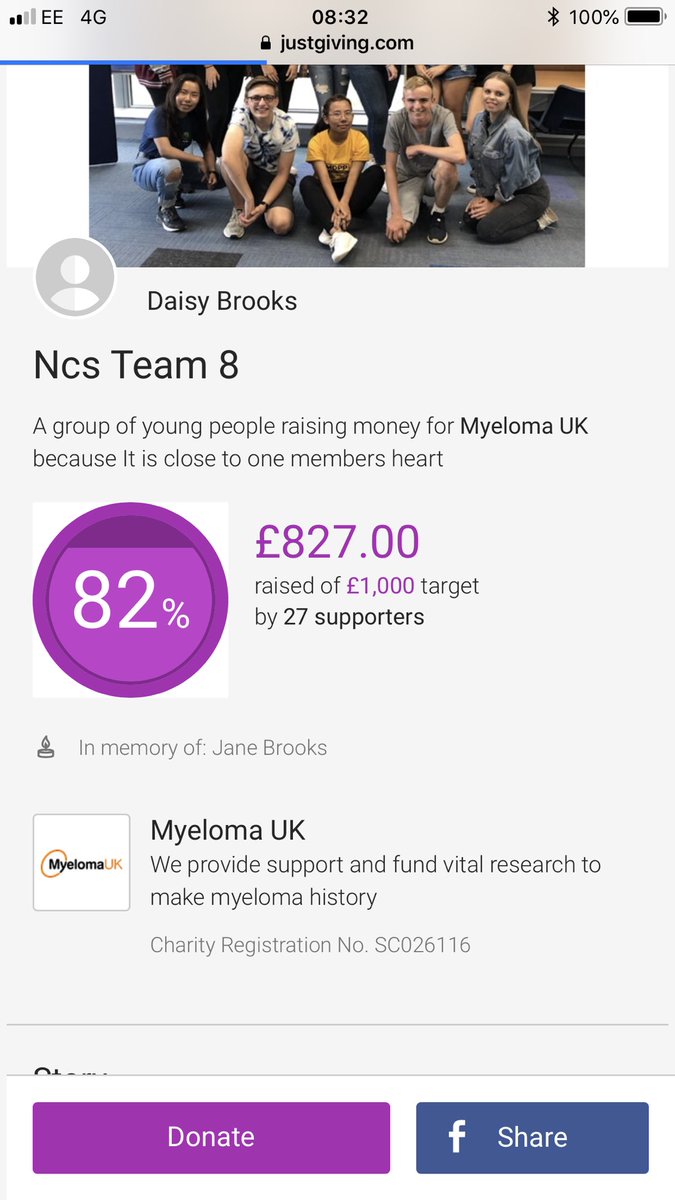 Team8NCS1's tweet photo. Not far from our target!! Keep donating, when we get to £1000 @HShelfo will dye his hair orange!!! https://t.co/Ae4sASaDie https://t.co/r2R52mZAGE