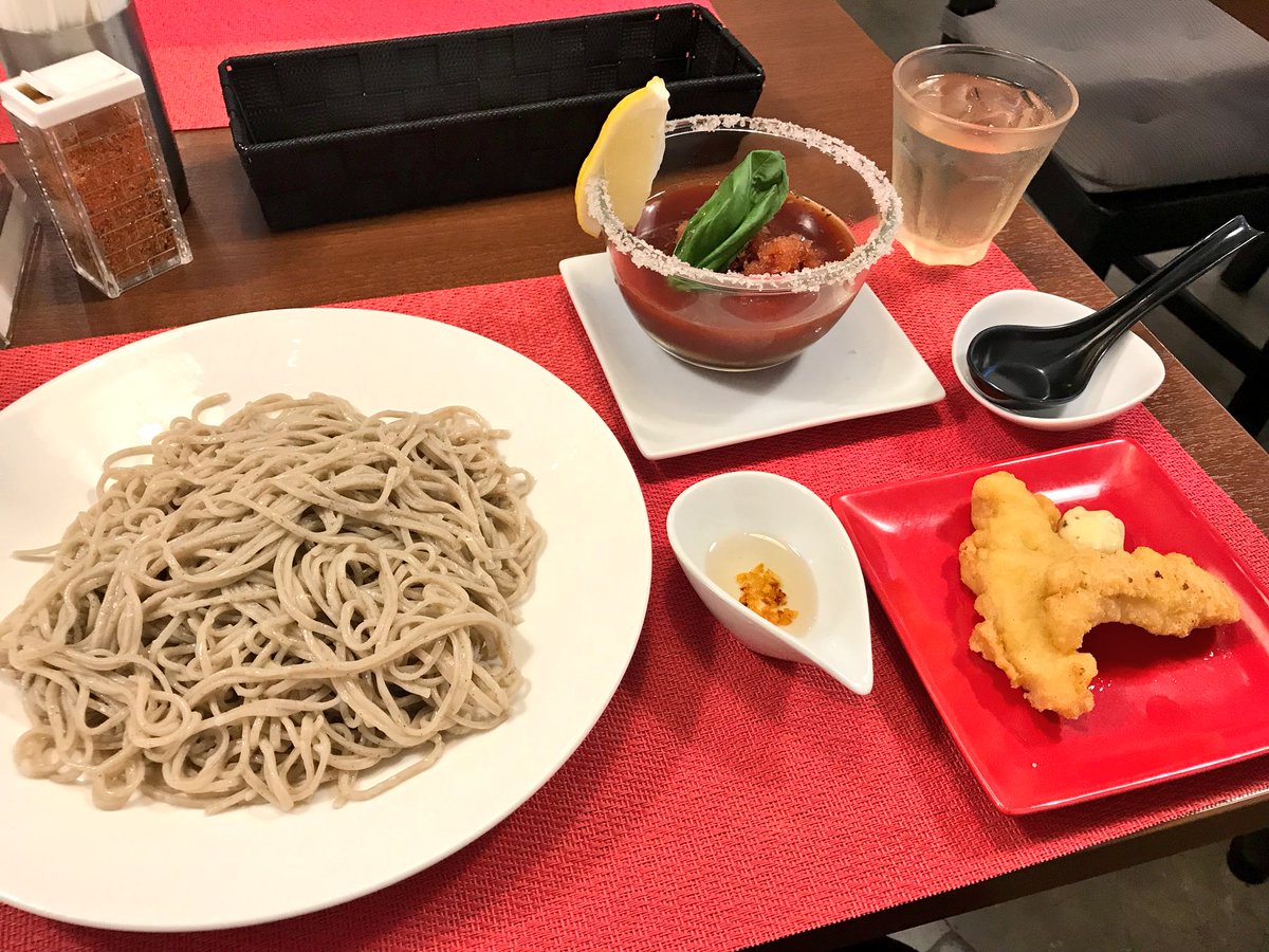 cibiSAYA3's tweet photo. ソルティトマトのフローズンつけ蕎麦
これは夏バテ気味な私にぴったり!美味しいの~└(o゚∀゚o)┘
そば粉のジェラートもねっとりしてるけどお口さっぱり✨
事務所から徒歩圏内にまたいい店発見だわ(ง ´͈౪`͈)วオイシー♪メシゲルゲワッショイ♪
#BWCAFE
#新大久保 https://t.co/JzTb1n4yf0