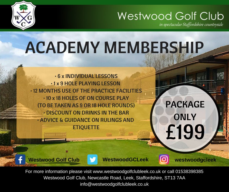 Westwood Golf Club (WestwoodGCLeek) Twitter