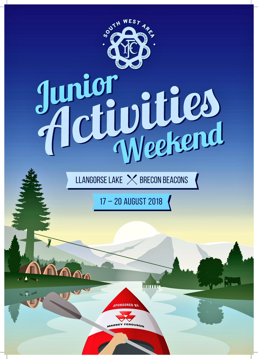 SouthWestAreaYF's tweet photo. We’re really looking forward to the #JuniorActivitiesWeekend tomorrow which will see 92 members from across the #YFCSWA head to @acornadventure in the Brecon Beacons for a weekend of outdoor activities and fun! #YFC @NFYFC @MF_EAME https://t.co/iBDkNUcf6C