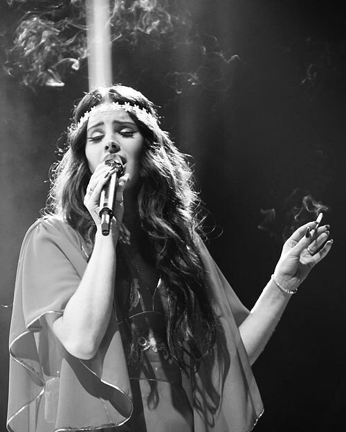 lana del rey smoking cigarette Platinum Mart 12x18 Inch Poster Home This performance😝😝😝 shes so fucking