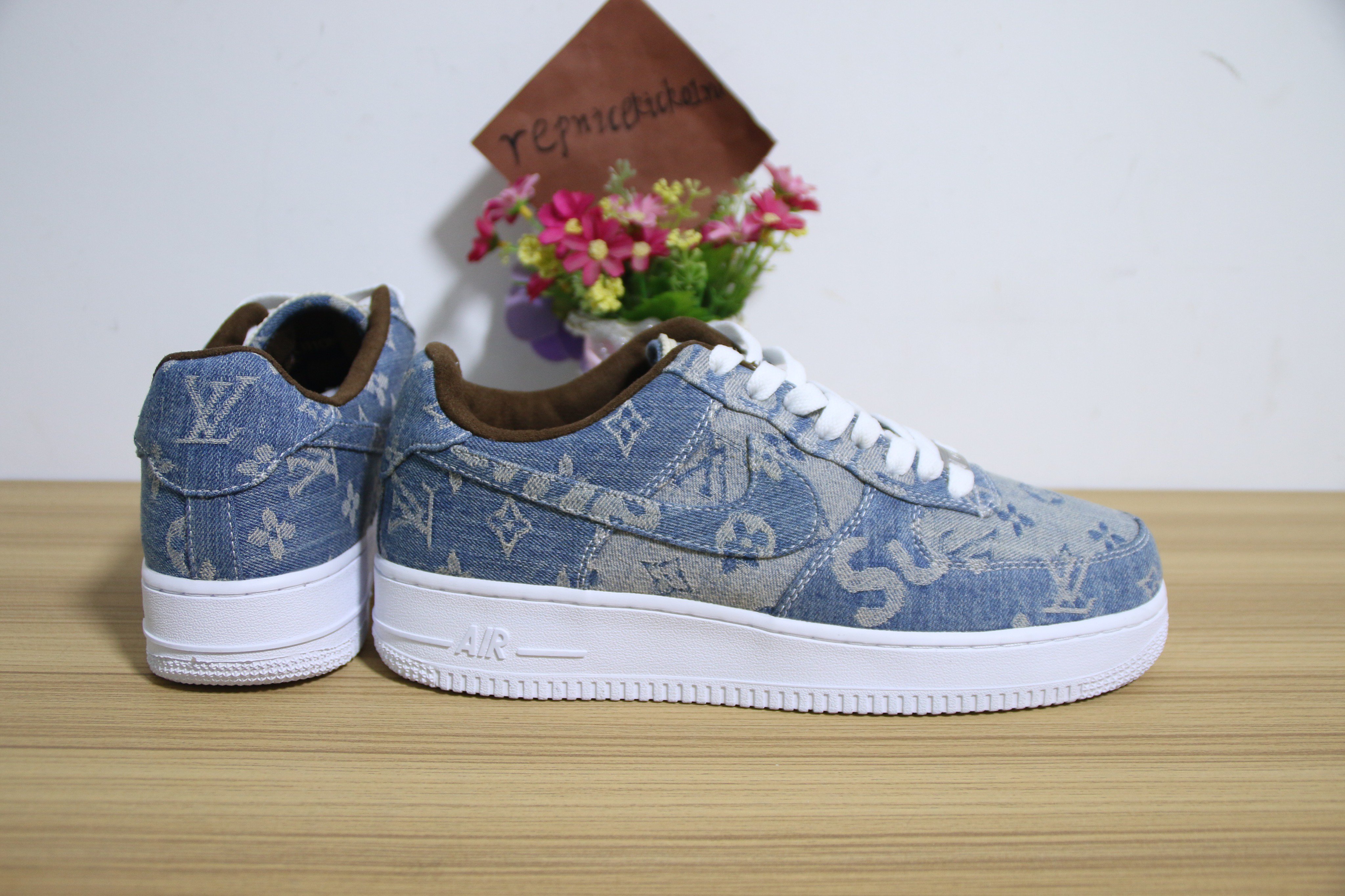 Nike Air Force 1 Supreme x Louis Vuitton Denim