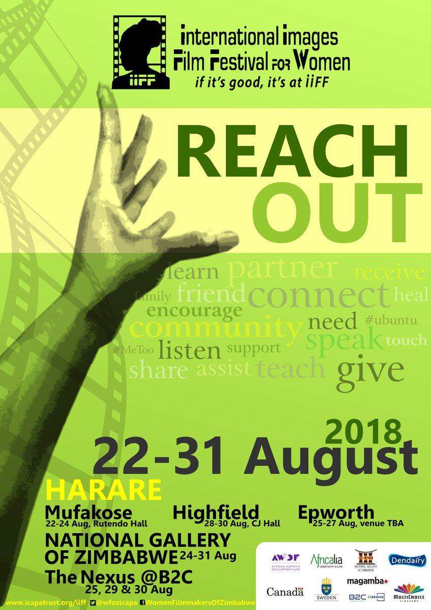 WFOZICAPA's tweet photo. Ladies and gentlemen #IIFF2018 is here!!!!! Save the dates , remember it's ABSOLUTELY FREE👏👏👏@efie41209591 @OlafKoschke @PachikoroZW @afriwomencinema @AMutambira @chyang_M @Farisai81 @DzivaElizabeth https://t.co/FCnvUrf4dv