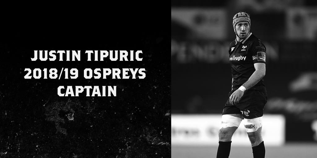 ospreys's tweet photo. CONGRATULATIONS

Tipuric confirmed as captain for the 2018/19 season 👏

Read all about it here⬇️
https://t.co/XcXmkacJIy https://t.co/KSSvQc1NKX