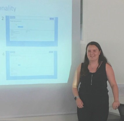 CASLtdUK's tweet photo. Our 24/7 helpdesk portal has been extended. Summer intern Kelly presented the new features she helped develop yesterday. Kelly came to us through the Careerwise scheme, find out more #womenintech #womeninSTEM @EquateScotland https://t.co/RZAj7AirEL https://t.co/qnOg2uDKv5