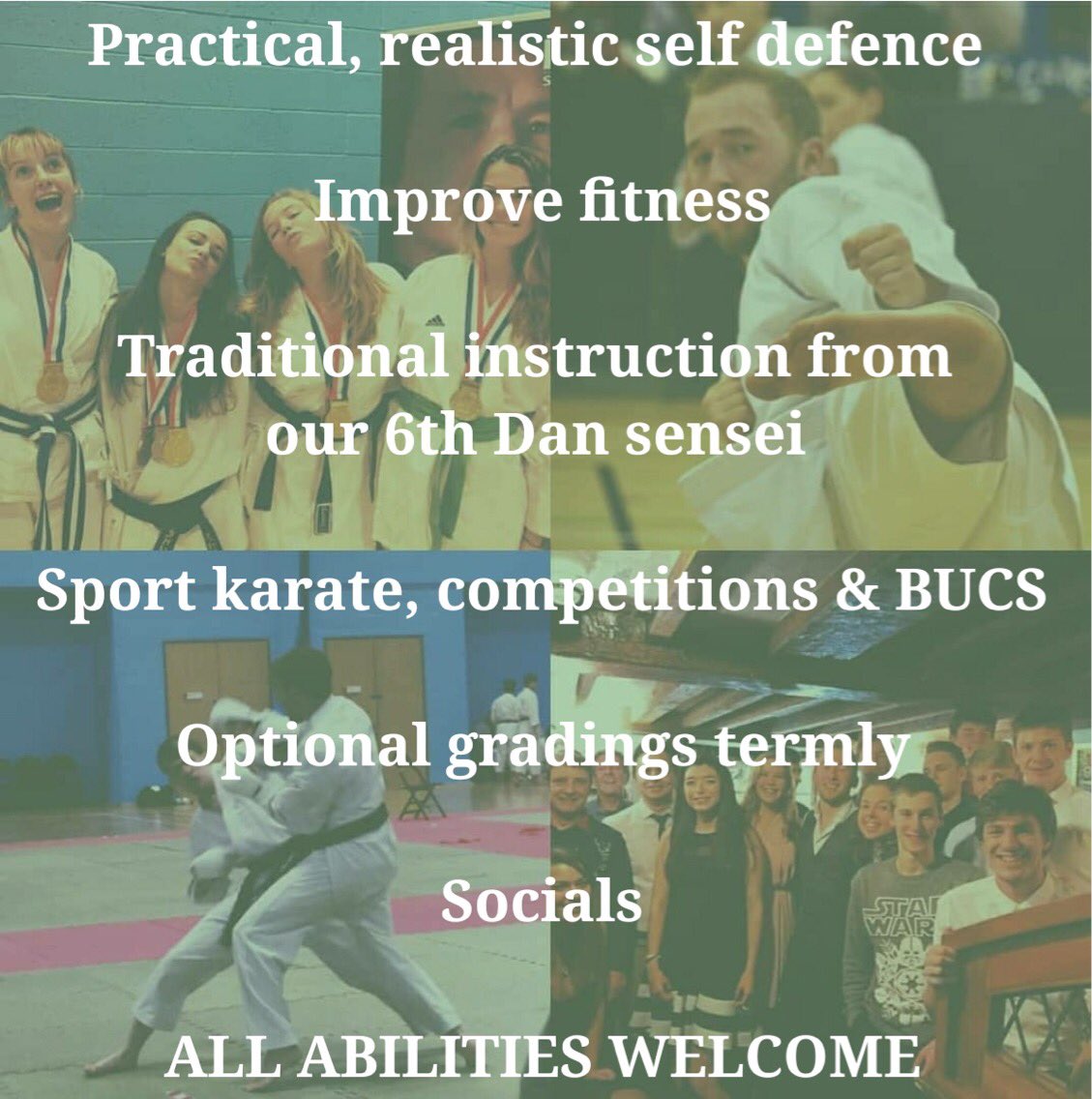 Congratulations to everyone who got their A Level results today! Make sure you come and find us at Freshers’ fair and come along to our free taster sessions. We can’t wait to meet you all 🥋 💚 
#euskc #alevelresults #freshers #exeteruni #bleedgreen #shotokankarate #exeterkarate