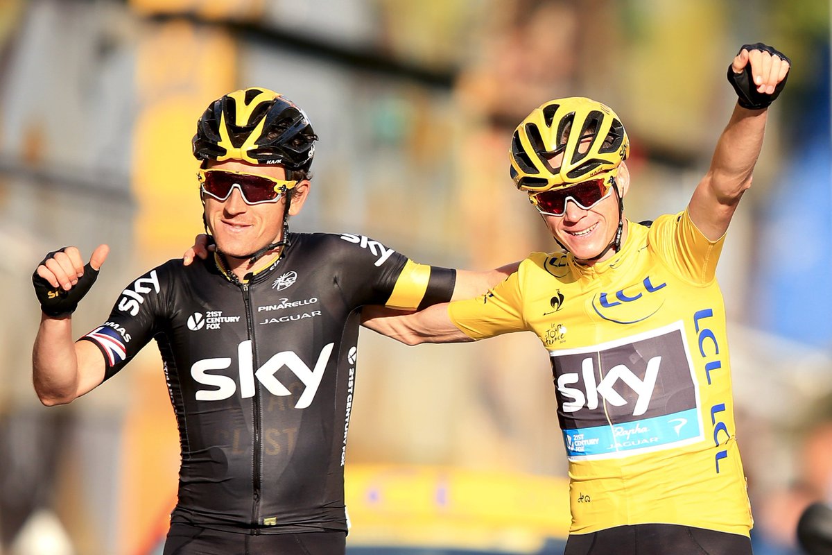 newsandstar's tweet photo. Tour de France winner Geraint Thomas and cycling star Chris Froome will are heading to Cumbria for the @TourofBritain next month https://t.co/a8PgFq8SgW