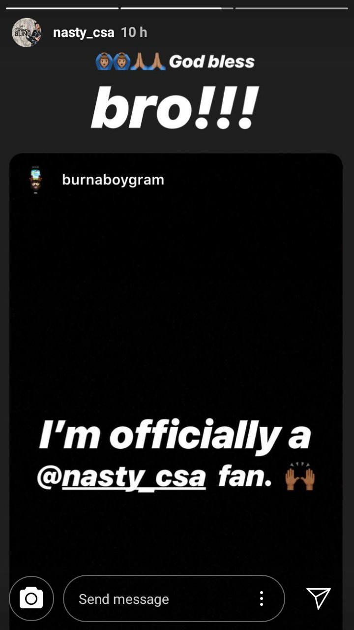 Nasty C Reacts To Burna Boy Saying He Is Now His Fan Nasty C Reacts To Burna Boy Saying He Is Now His Fan - 720 x 1280 jpeg 62kB