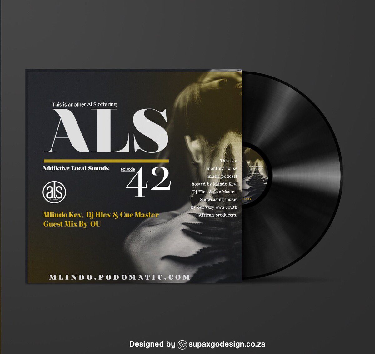 ALS_PODCAST's tweet photo. @ALS_PODCAST - Episode 042

Mixed by; @Mlindo_Kev, @CueMasterKhoza &amp; @ChilliHlex 

Guest Mix by: @OU https://t.co/DLmwtDWNww
