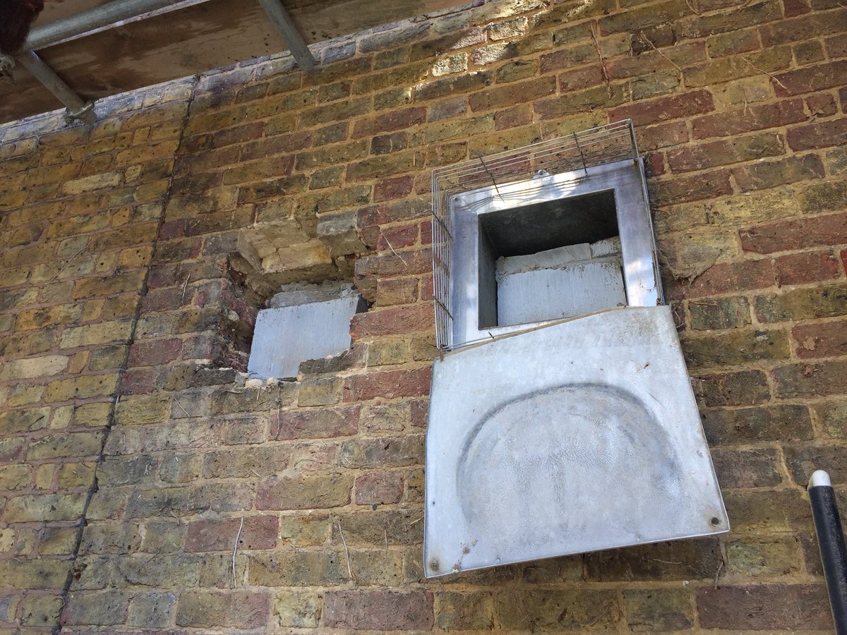 millstoneltd's tweet photo. Unused Vents to be removed and bricked in. https://t.co/rLEJKsI01s