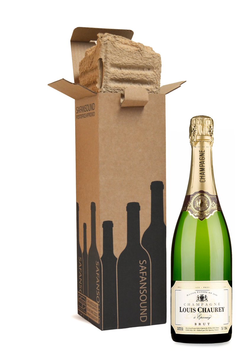 CullenPackaging's tweet photo. As gift-giving season approaches, how do your products reach their destination safely? Safansound is an eco-friendly transportation pack for bottles.

Moulded pulp bottle protectors wrap top to bottom. The inner clam-shell protector then fits inside the transit pack #pack2018 https://t.co/ieSotFfLrB