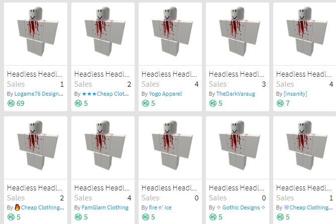 How To Buy Headless Head In Roblox