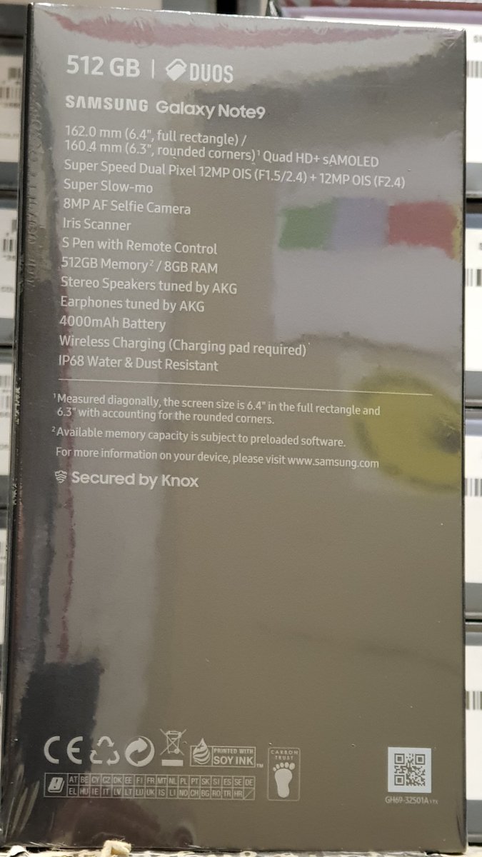Richard39123777's tweet photo. First #Note9 units in Spain https://t.co/inCoNcjtsa
