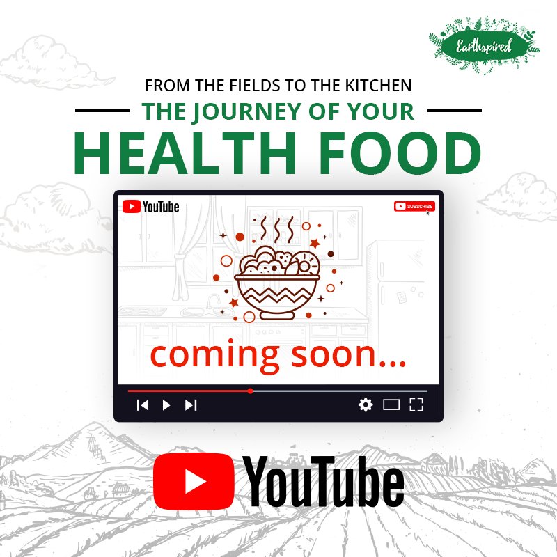 earthspired's tweet photo. Want to see how a seed transforms into crop and gets into your kitchen? Earthspired is bringing this journey for you to see and believe before you eat our nutritious health food products. Stay tuned.
#Earthspired #glutenfee #millet #amaranth #milletbasedfood #youtubelaunch https://t.co/WzI7OLuHw6