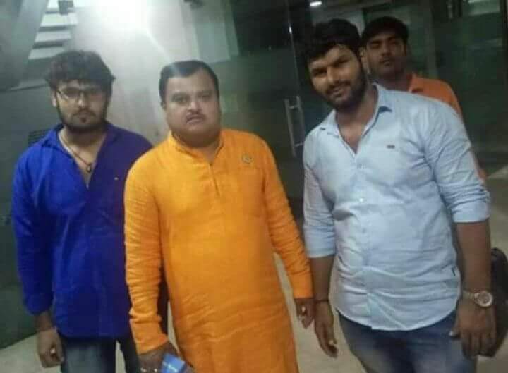 The person who attacked me (on the right) with Editor in Chief of Sudarshan News, Suresh Chavhanke. No further comments!!!