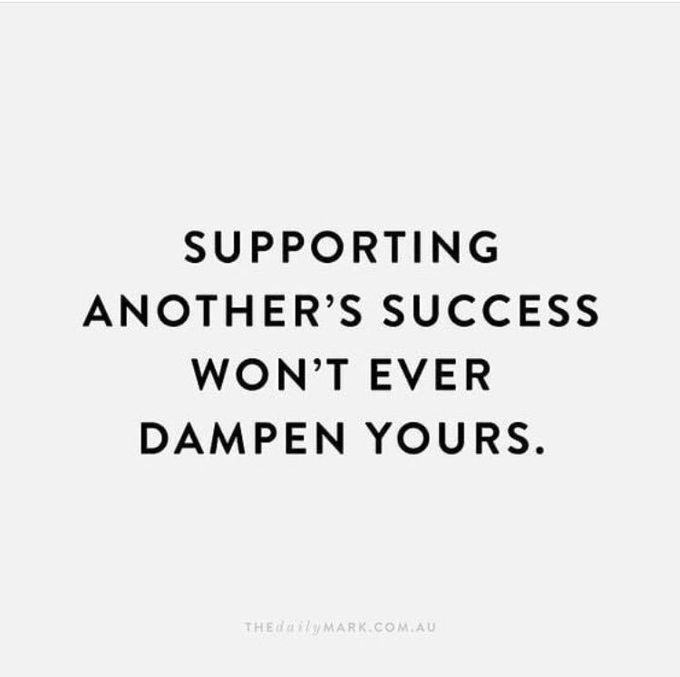 LOVE THIS! I have always believed that by supporting each other’s successes, especially in business means everyone wins 🤙🏼#bigpicture #business #togetherness