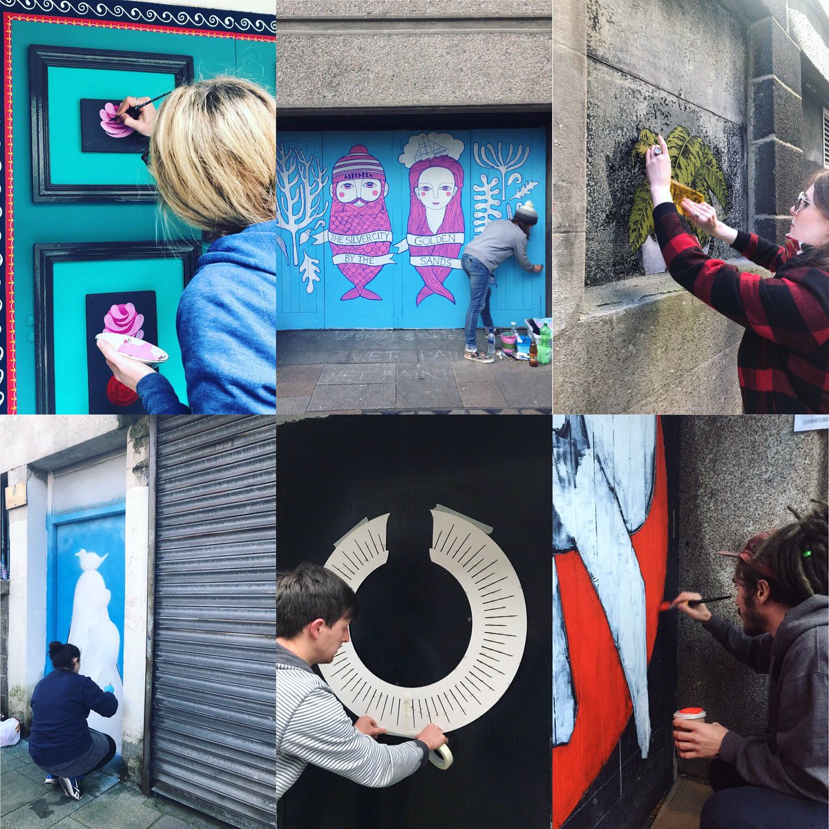 painteddoorsabd's tweet photo. @AbdnInspired nights on the Green is back this weekend! Head down to see our artists Corvid Eyes @shirinsdoodles @gabiReith @daisyglaisy @_Orangeade & Jetpackdinosaur LIVE on the stand! Amazing #streetfood and #drink @thepittmarket #weekend #aberdeen #streetart #painteddoorsabdn https://t.co/n4GCDaWuQu