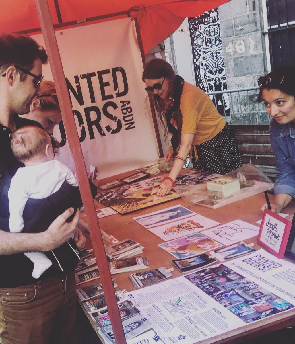 painteddoorsabd's tweet photo. @AbdnInspired nights on the Green is back this weekend! Head down to see our artists Corvid Eyes @shirinsdoodles @gabiReith @daisyglaisy @_Orangeade & Jetpackdinosaur LIVE on the stand! Amazing #streetfood and #drink @thepittmarket #weekend #aberdeen #streetart #painteddoorsabdn https://t.co/n4GCDaWuQu