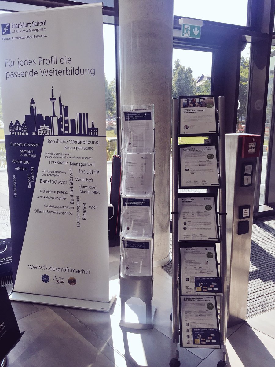 Die @FrankfurtSchool ist natürlich auch beim #hessischen #Unternehmerinnentag auf dem #FSCampus vertreten <a href="/jumpp_FB/">jumpp Frauenbetriebe</a> #womenleadership