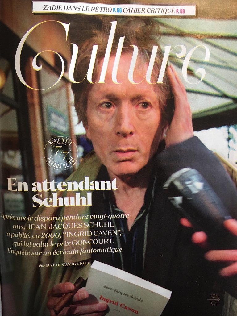 plmazars's tweet photo. “Allo, c’est Jean-Jacques Schuhl...” Papier mythique de David Caviglioli sur le non moins mythique écrivain, dans @lobs. Dialogues hilarants, à déguster lentement. https://t.co/Er9Alg9owC