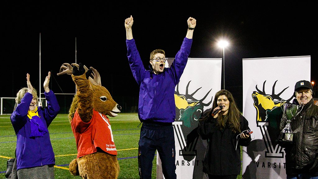 Celebrating getting into <a href="/UniOfSurrey/">University of Surrey</a> like...

#alevelresults2018 #SurreyFreshers18 #TeamSurrey