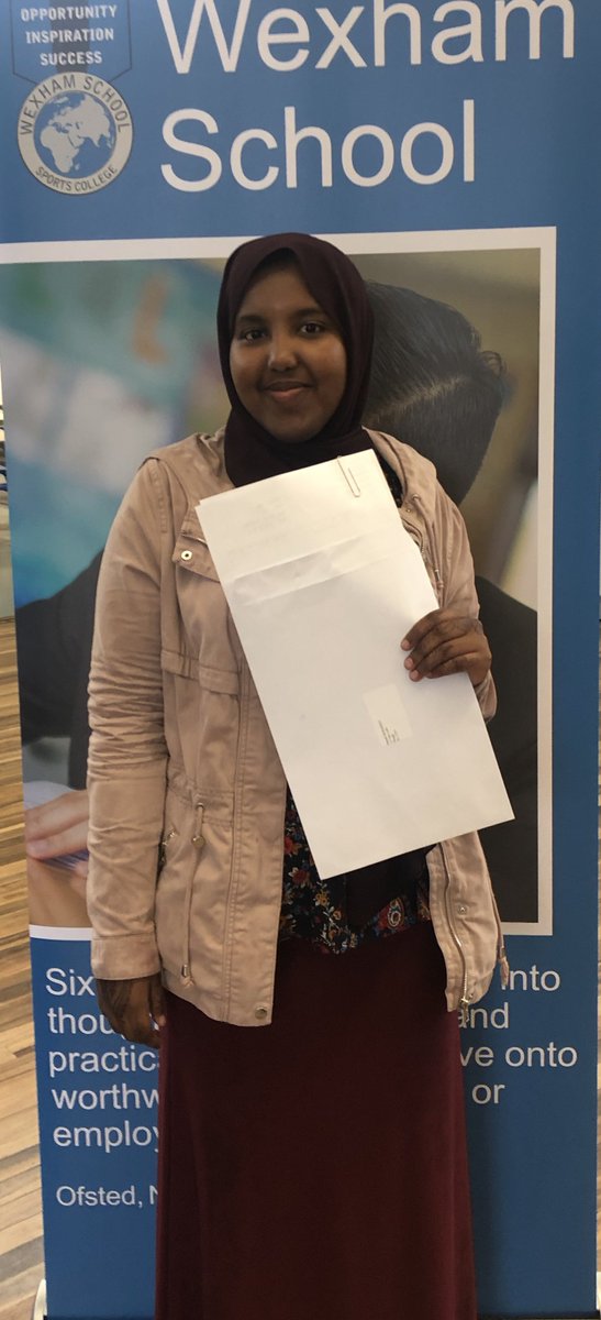 Wexham_School's tweet photo. Wonderful news ... Hamdi is off to read Educational Studies @RoehamptonUni1 #proud #alevelresults2018 #wexhamschool https://t.co/HpmVi5Dypq