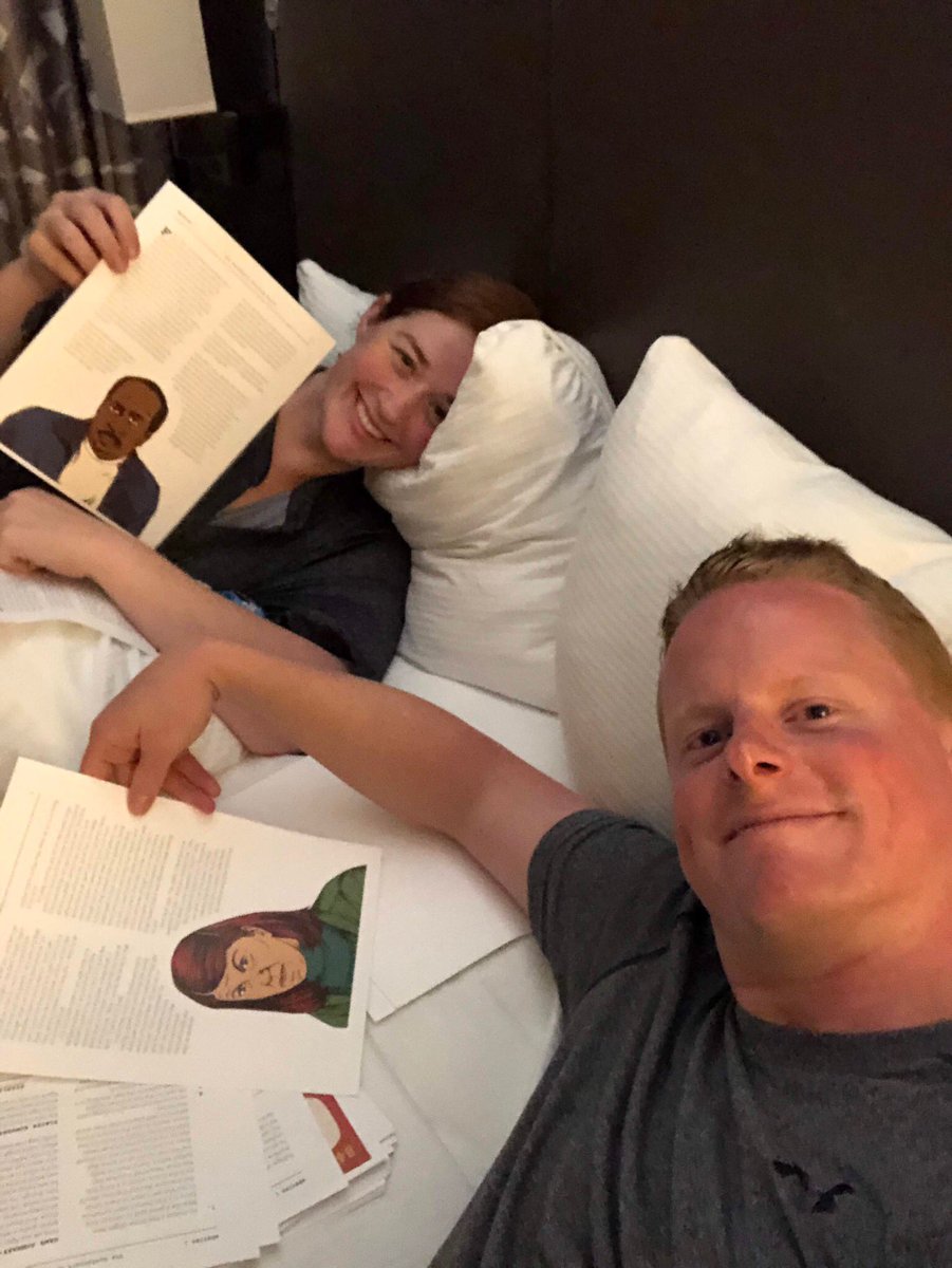 nick_henry's tweet photo. Even on vacation, my wife and I couldn’t get away from “The Office”. Damn you @SheaSerrano 🤣 https://t.co/yjnomS8VOm