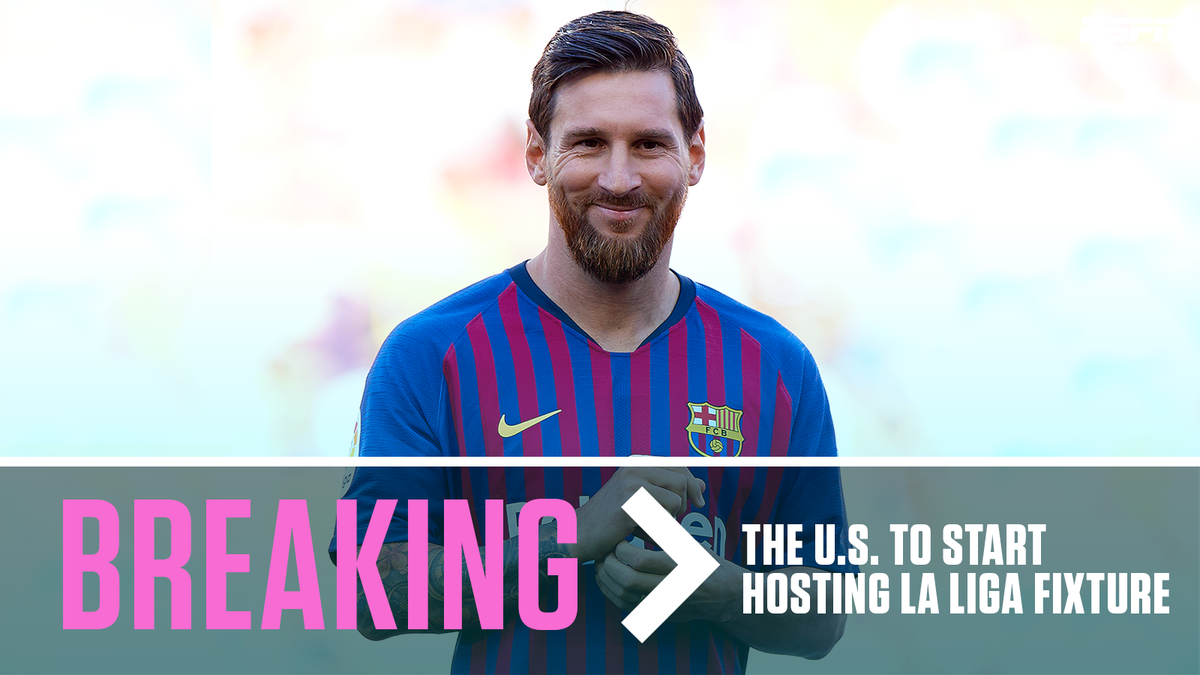 ESPNFC's tweet photo. BREAKING: The U.S. is set to host a La Liga fixture as part of a new 15-year joint venture.

Full story: https://t.co/cCwdArkvj0 https://t.co/LwADyVnjhz