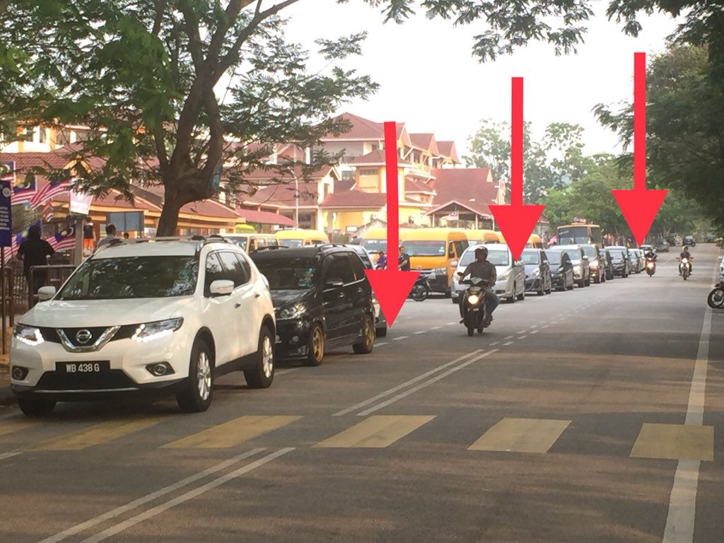 There goes your “bicycle lane”! Ha ha ha #RoadSafety #RIP #BicycleLane @mirosroadsafety @PDRMsia_Trafik @JPJ_Malaysia @JKJRMalaysia @shahrimtamrin @MOTMalaysia
