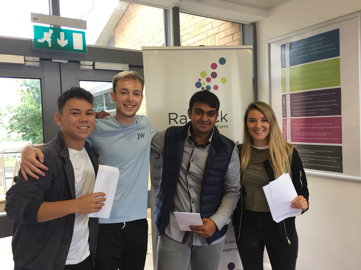 Rastrick6thform's tweet photo. Fabulous results from our wonderful Year 13 students! We will miss you- Good luck!!! @RastrickHigh https://t.co/jztq26i2Nd