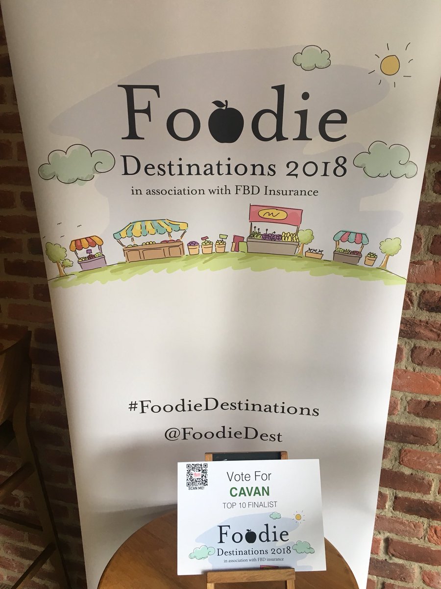 Delighted to showcase our wonderful county and food to our two <a href="/foodiedest/">Foodie Destinations</a> judges Zack Gallagher and Wendy Kavanagh this morning. Remember you can still vote for #Cavan at foodiedestinations.ie/city/cavan <a href="/RAI_ie/">Restaurants Association of Ireland</a> <a href="/fbd_ie/">FBD Insurance</a> #FoodieDestinations