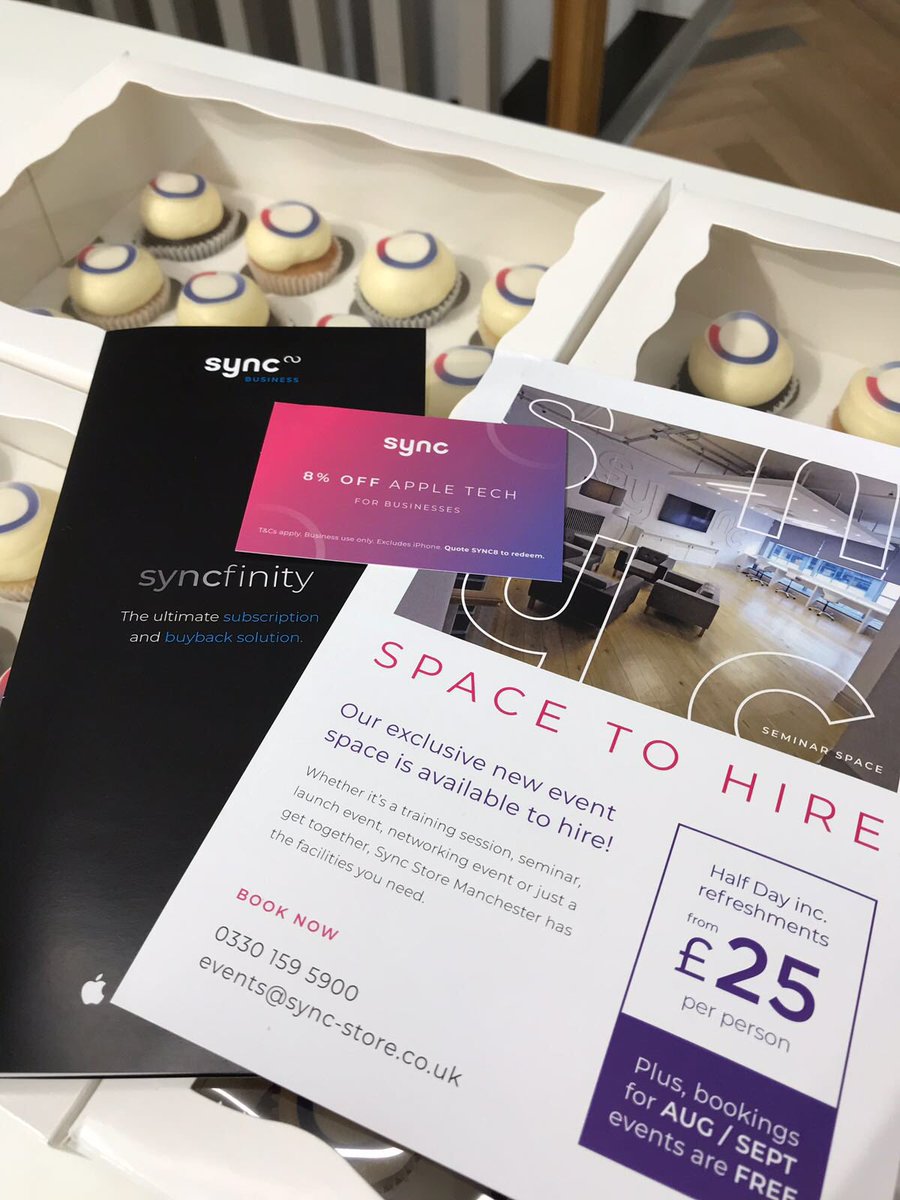 SyncStoreUK's tweet photo. We’ve got some treats for you! @nbepic @caratuk @TangerineComms @TheSocialChain @wakelet @citypress @theEword @dinosaur_co_uk @boohoo @fatsoma @HiringHub @vstenterprises @e3creative @SmokingGunPR @beatstream_live @hello_soda @CHEETHAM_BELL @Access_Pay @userconversion #SyncMcr https://t.co/pv0IOTEOiB