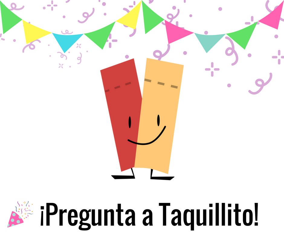 ➡Taquilleros, ¡estamos de enhorabuena!🎉😍
➡Y es que por fin podemos presentarte a #Taquillito, el primer Chatbot que te ayudará a comprar tus entradas 🎟🎟

➡¿Quieres ser el primero en probarlo? ⭐¡Charla con él!⭐ ➡facebook.com/taquillito/