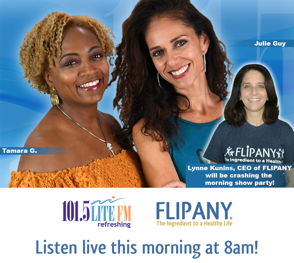 FLIPANY's tweet photo. Don't forget to catch our CEO, Lynne Kunins, TODAY at 8AM for her interview with @JulieGuyOnAir and @TheREALTamaraG on @LiteMiami at 8am for a fun interview about #FLIPANY and our amazing event #ChefsUpFront this Friday at the @BiltmoreHotel! https://t.co/53ZNNDAL5X https://t.co/koCJHfyH7A