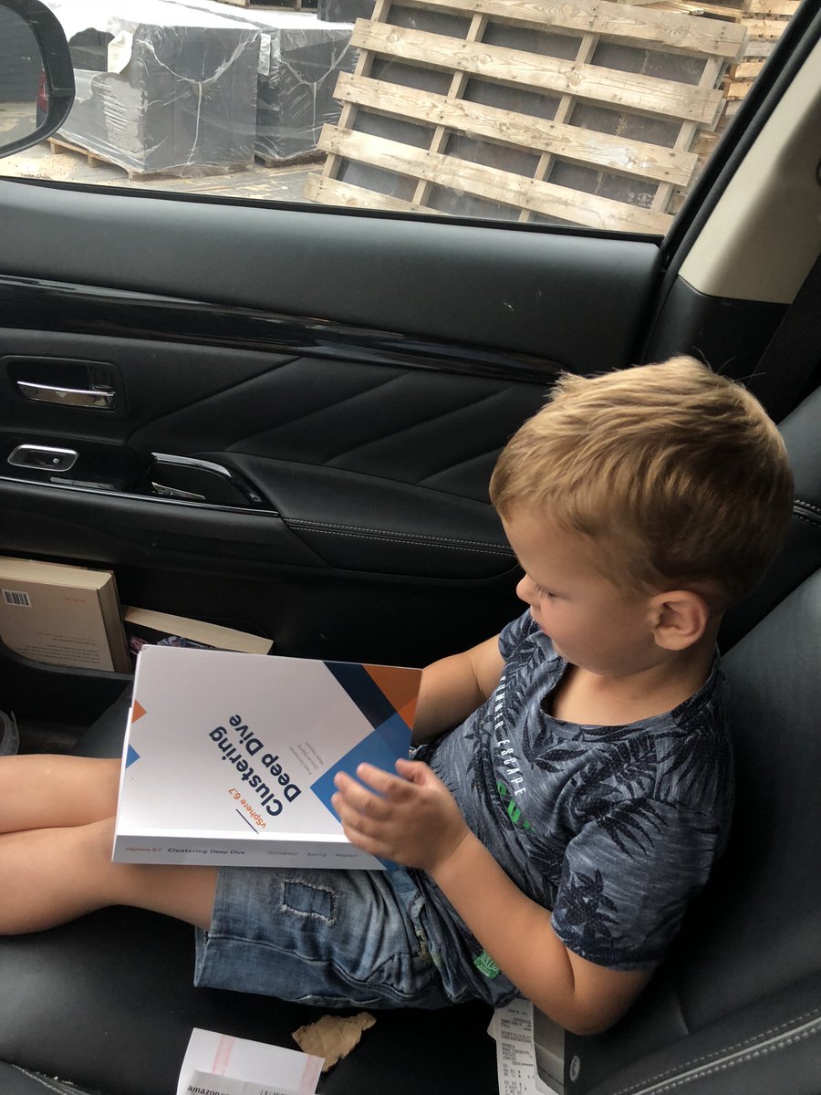 Arjantim's tweet image. You can never start too early!! #VMware #ClusteringDeepDive