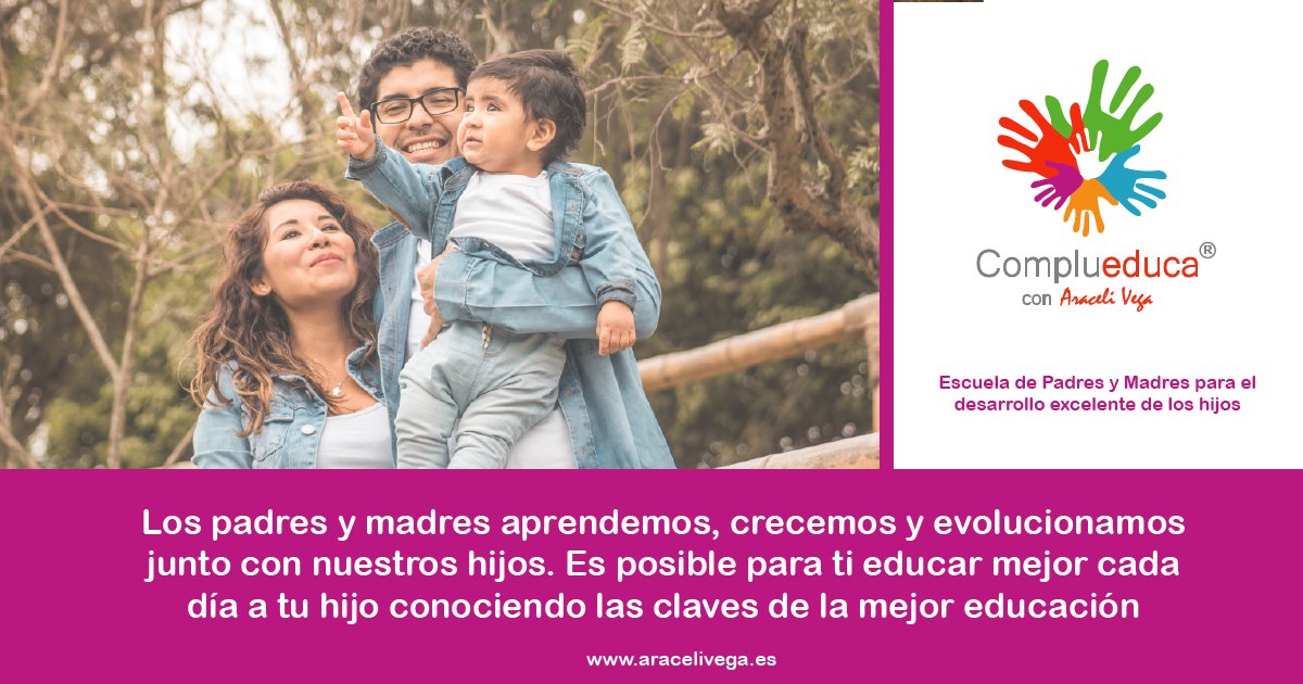 complueduca's tweet photo. Los padres y madres aprendemos, crecemos y evolucionamos junto con nuestros hijos. Es posible para ti educar mejor cada día a tu hijo conociendo las claves de la mejor educación.
Inscríbete en nuestros Talleres Gratuitos https://t.co/9B4p640gWW
#complueduca #limitessanos https://t.co/lnTTAiZcvS