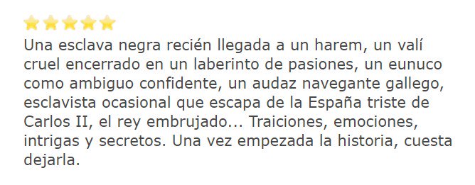 Otra excelente crítica de 5 estrellas para #NadiyaHistoriaDeUnaEsclava que encontramos por la red. ¡Gracias Pepa!