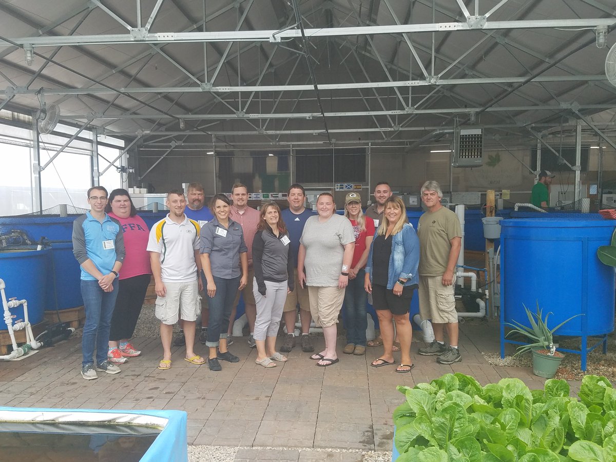 WiAgEd's tweet photo. Shout out to this group of Wisconsin Ag Teachers who are taking part in the Nelson and Pade Master Aquaponics Class! https://t.co/HqOSD5v1gc