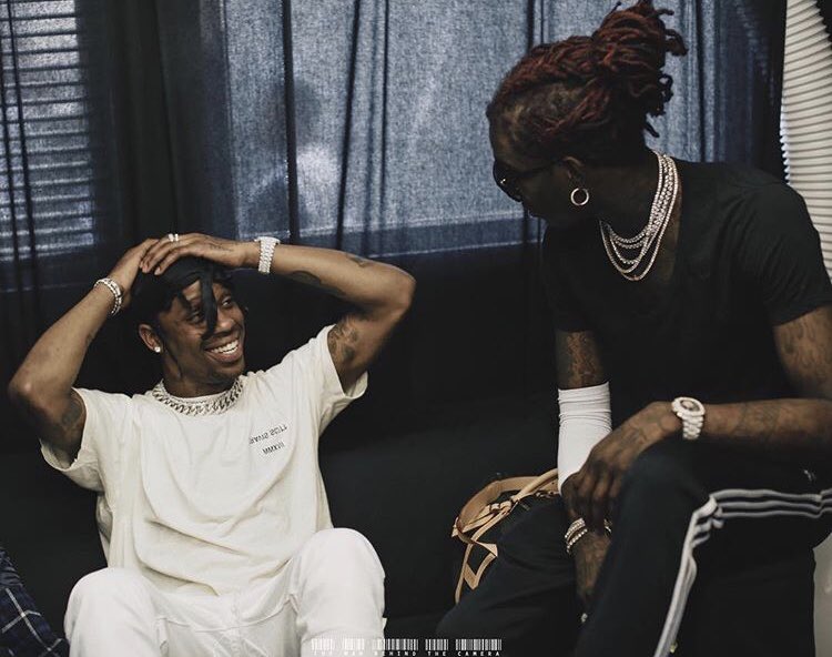 's tweet image. rare photo of Travis and Thug together again