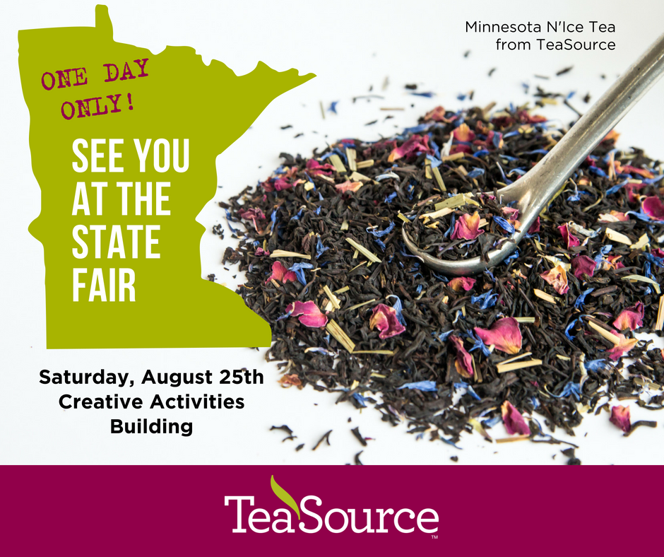 TeaSource's tweet image. Only 9 days until we get to see you at the @mnstatefair! Stop by the Creative Activities Building on Saturday, August 25 to sample Minnesota N'Ice tea or sit in on one of our short workshops. Details here: bit.ly/2bNbu6I  #TeaSourceAtMNStateFair #icedtea #MNsummer