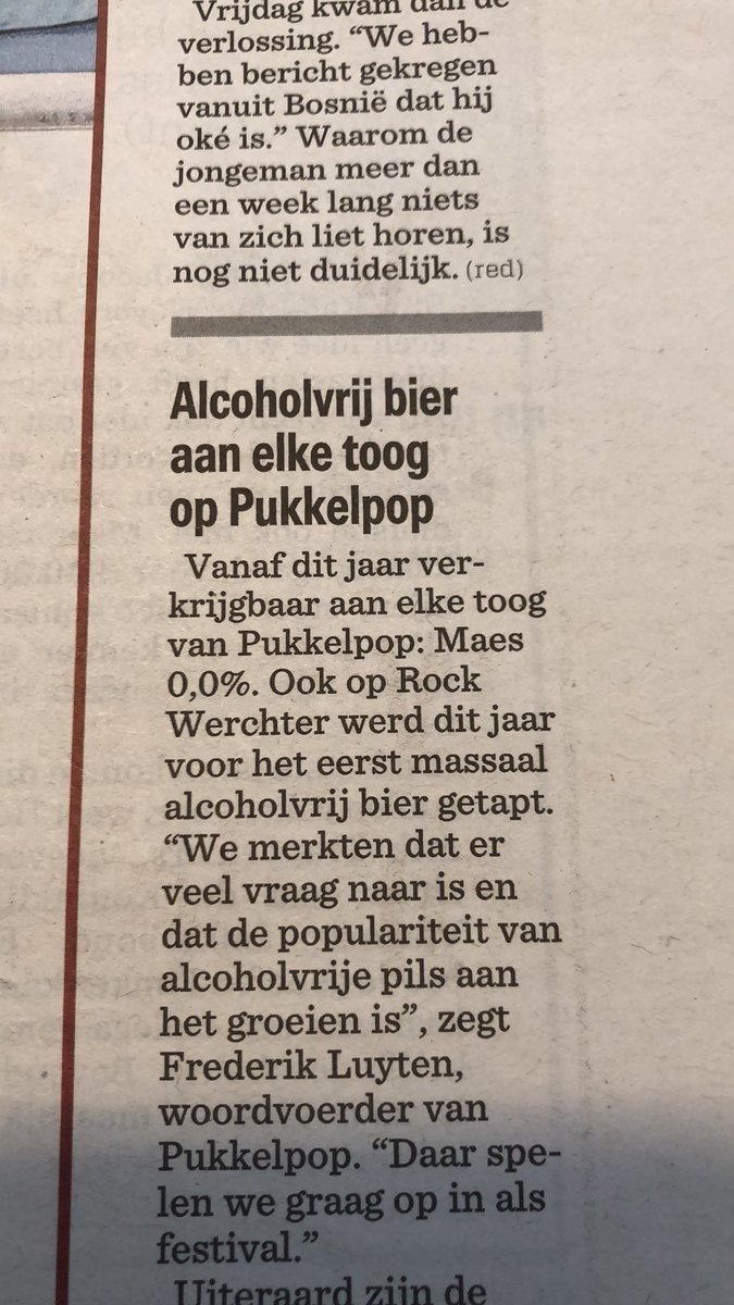 terriejelle's tweet photo. @pukkelpop niet veel van te merken,... een rechtzetting in communicatie, of beter nog in distributie zou jullie sieren https://t.co/7hKhVM8Fm3