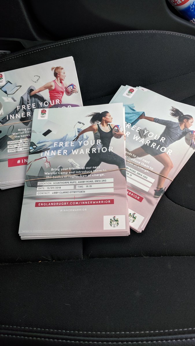 RugbyLadies's tweet photo. Big thanks to @InstantPrintLtd for the fab and fast job you did printing our #innerwarrior posters today #scunthorpe #rugby #rugbyunion #women #ladies #thisgirlcan https://t.co/bRhTOrHQ69