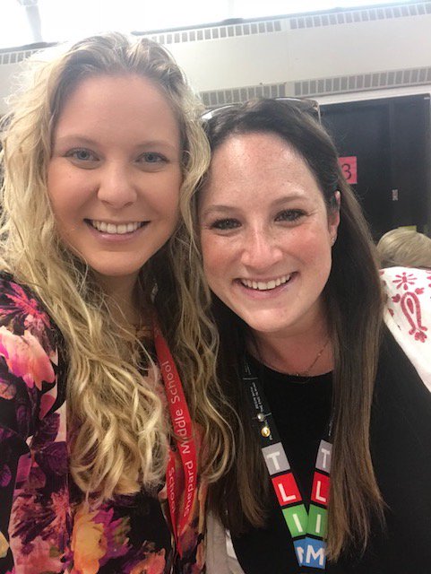 SarahPollack7's tweet photo. When your first #teacherinstitute day is with your cousin 😊 So excited for this new chapter of life! #engage109 #dps109 @lepstein84 https://t.co/3q1Dtg6itt
