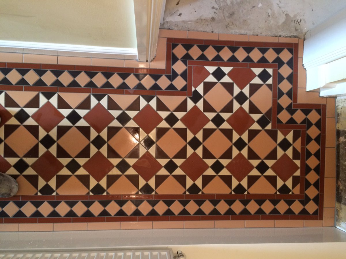 Victorian Floor in York, tiles from <a href="/OriginalStyleUK/">Original Style</a> . <a href="/SGWeberUK/">Weber UK & Ireland</a> adhesive grout and floorflex levelling compound from <a href="/CTDTrade/">CTD Tiles Trade</a>